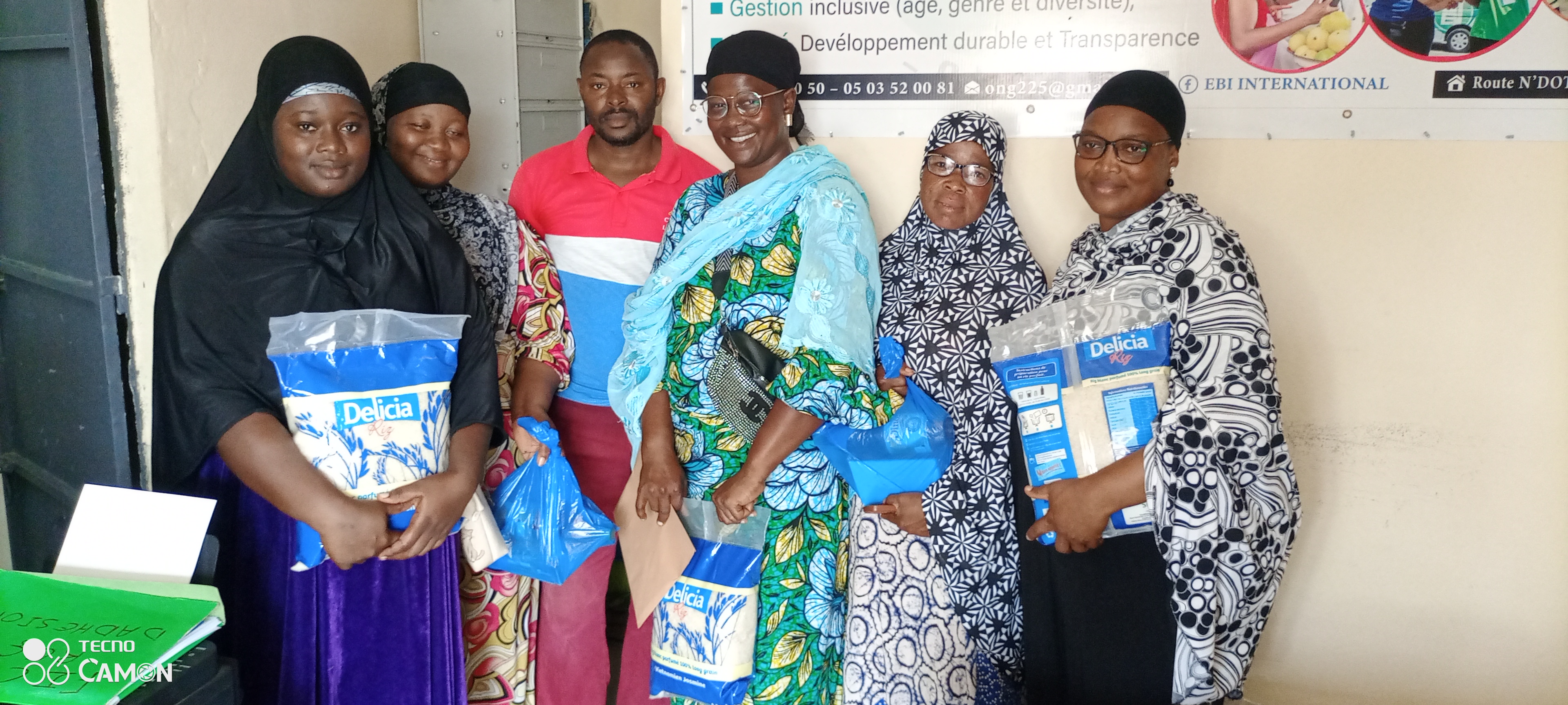 Donation handover to vulnerable families